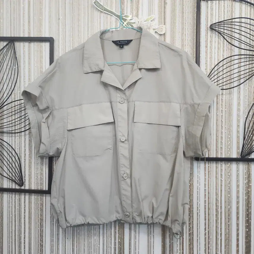 [BUNJANG] Le Trois Short Sleeve Shirt Blouse Size M / 르트루아 반팔 셔츠 블라우스 M 사이즈