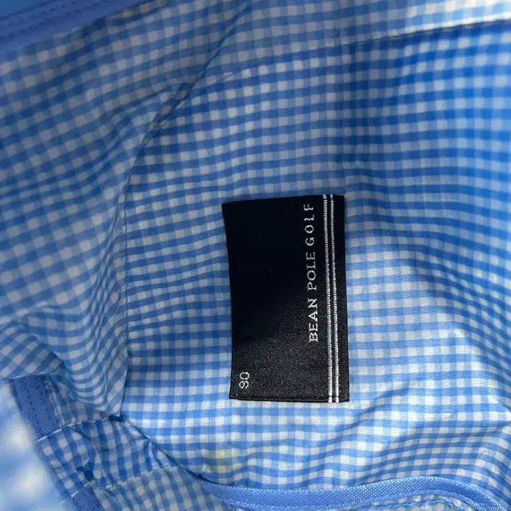 [BUNJANG] Beanpole Blue Check Windbreaker Jumper Size S / 빈폴 블루 체크 바람막이 점퍼 S