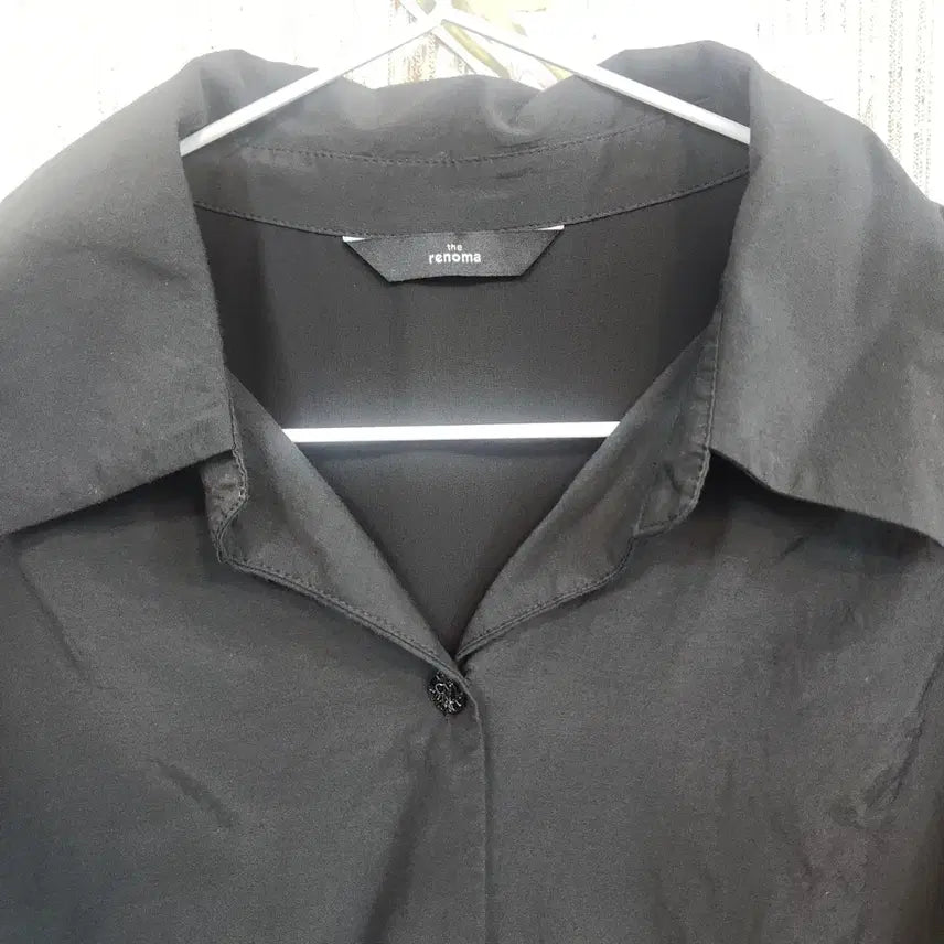 [BUNJANG] Leroma Black Shirring Shirt Blouse / 레로마 블랙 셔링 셔츠 블라우스