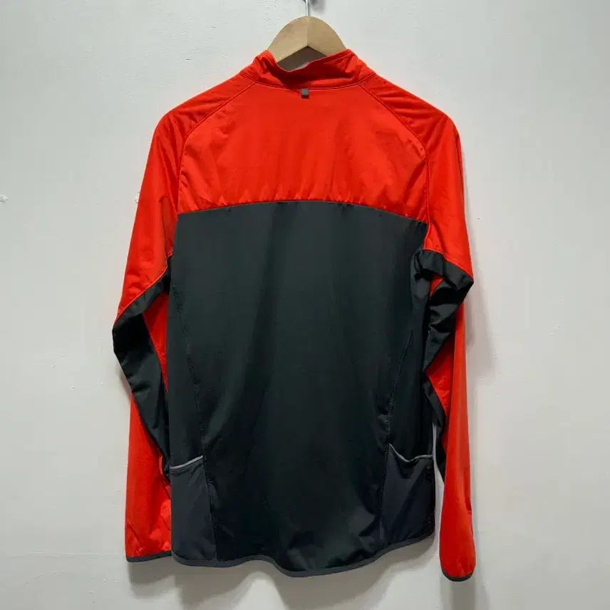 [BUNJANG] Nike Orange/Black Windbreaker Jacket (L) / 나이키 오렌지/블랙 바람막이 자켓 L