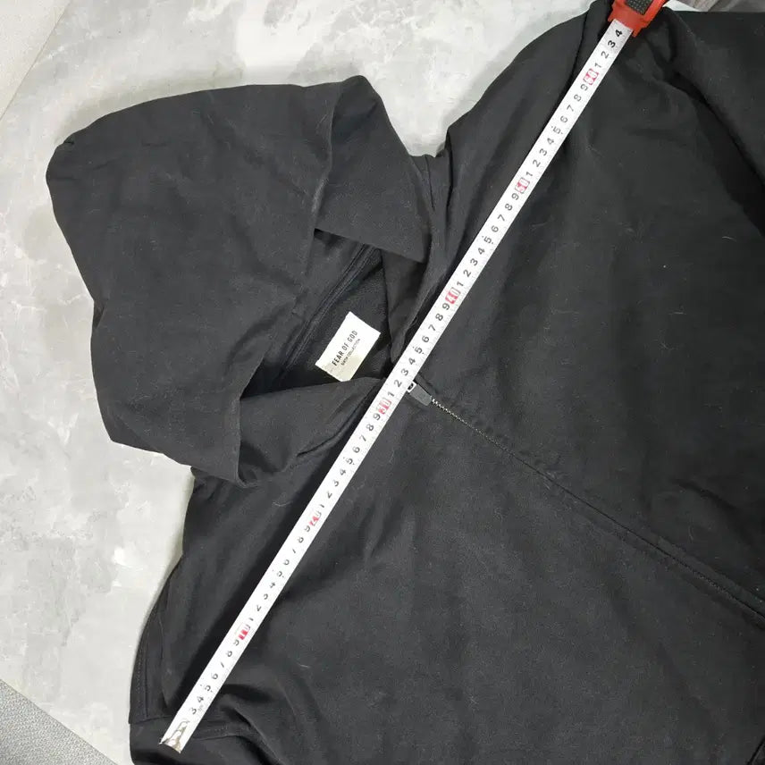 [BUNJANG] Fear of God Black Hooded Zip-Up Jacket / 피어오브갓 블랙 후드집업