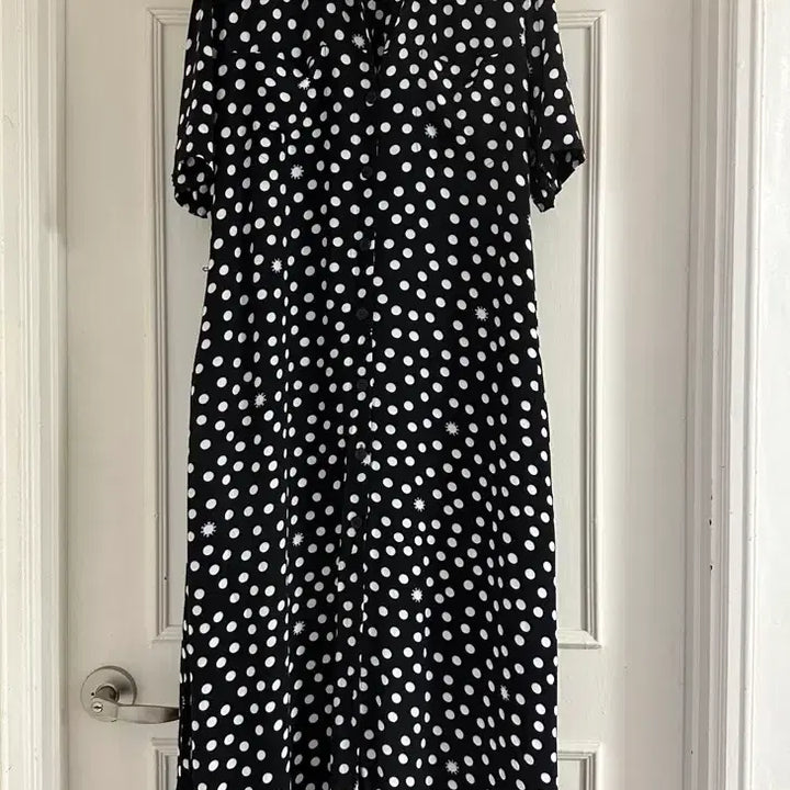 [BUNJANG] Bimbarola Black Polka Dot Long Dress L / 미착용) 빔바이롤라 블랙 도트 롱 원피스 L