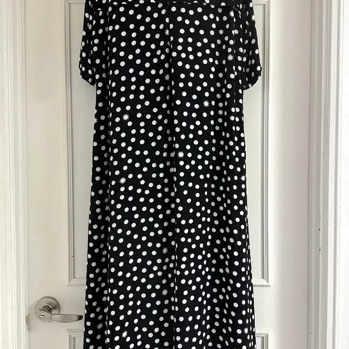 [BUNJANG] Bimbarola Black Polka Dot Long Dress L / 미착용) 빔바이롤라 블랙 도트 롱 원피스 L