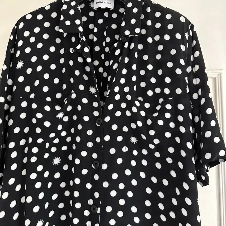 [BUNJANG] Bimbarola Black Polka Dot Long Dress L / 미착용) 빔바이롤라 블랙 도트 롱 원피스 L