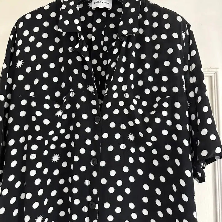 [BUNJANG] Bimbarola Black Polka Dot Long Dress L / 미착용) 빔바이롤라 블랙 도트 롱 원피스 L
