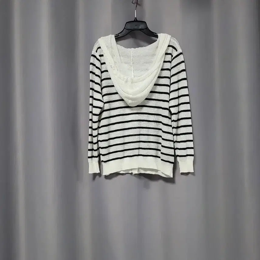 [SOLD OUT] 얇은 스트라이프 후드 가디건