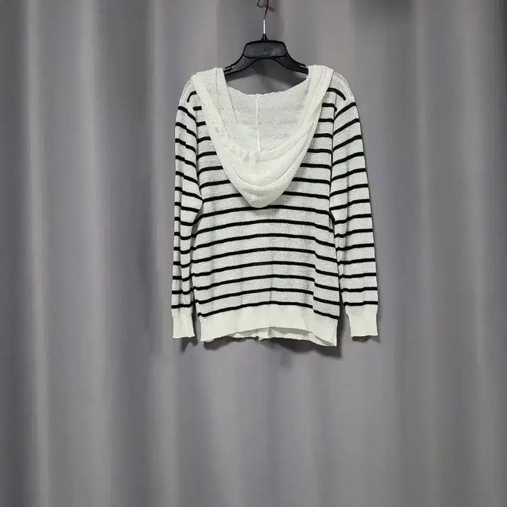 [SOLD OUT] 얇은 스트라이프 후드 가디건