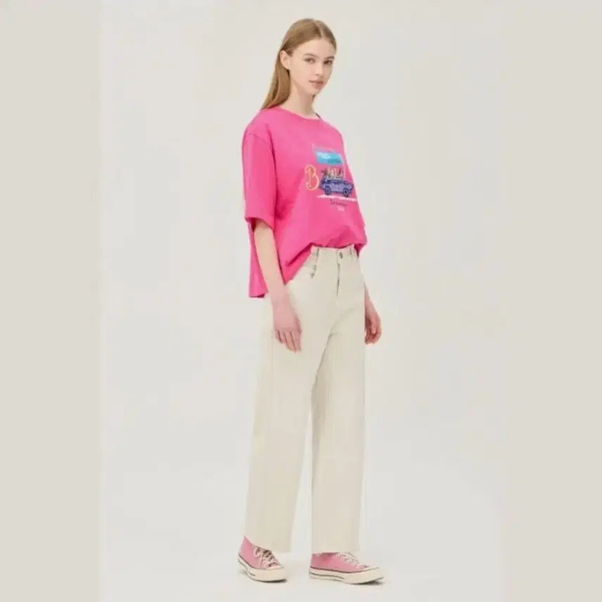 [BUNJANG] Benetton Back Banding Wide Dyeing Denim Pants / 베네통 백 밴딩 와이드 다잉 데님 팬츠