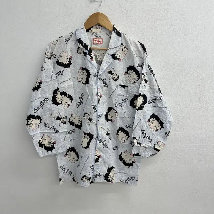 [BUNJANG] Betty Boop Japan Printing Pajama Shirt / 베티붑 betty boop japan 파자마 프린팅 셔츠