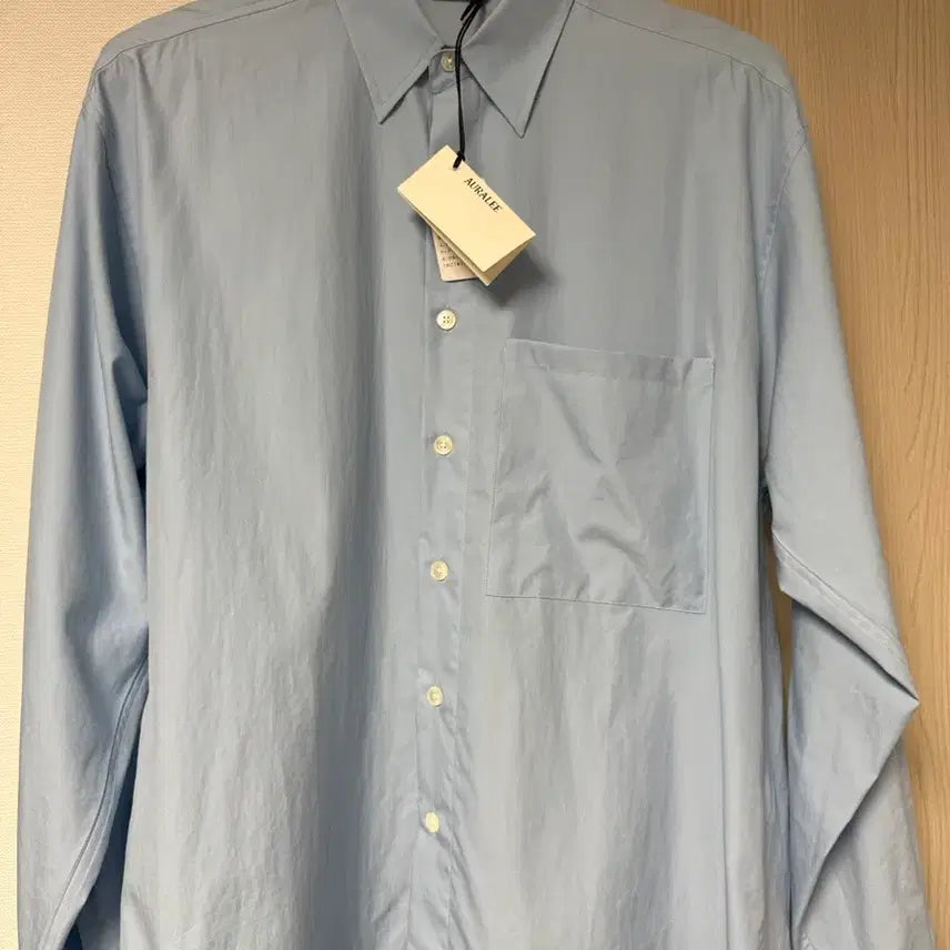 [BUNJANG] Auralee Washed Finx Twill Big Shirt Sax Blue Size 4 / 오라리 핀스 트윌 빅 셔츠 삭스 블루 4