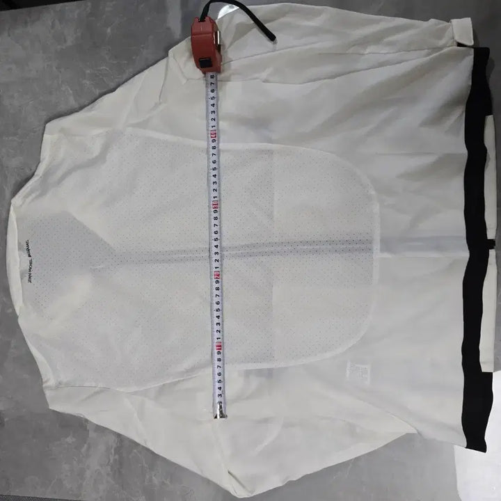 [BUNJANG] Basquiat White Hooded Windbreaker Jacket / 바스키아 화이트 후드 바람막이 자켓