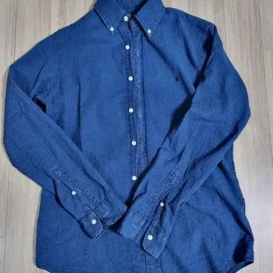 [BUNJANG] Polo Ralph Lauren Seersucker Shirt - Navy (Size S) / 폴로 시어서커 셔츠 s 팝니다