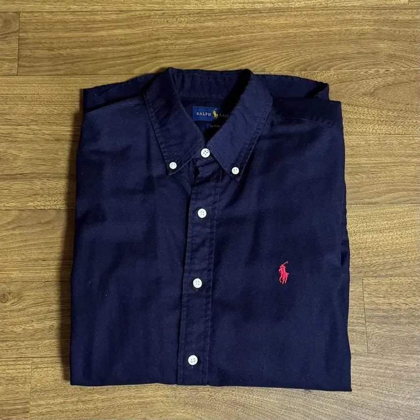[BUNJANG] Polo Ralph Lauren Classic Fit Garment Dyed Shirt Navy M / 폴로 클래식핏 가먼트 다이 셔츠 RL네이비 M