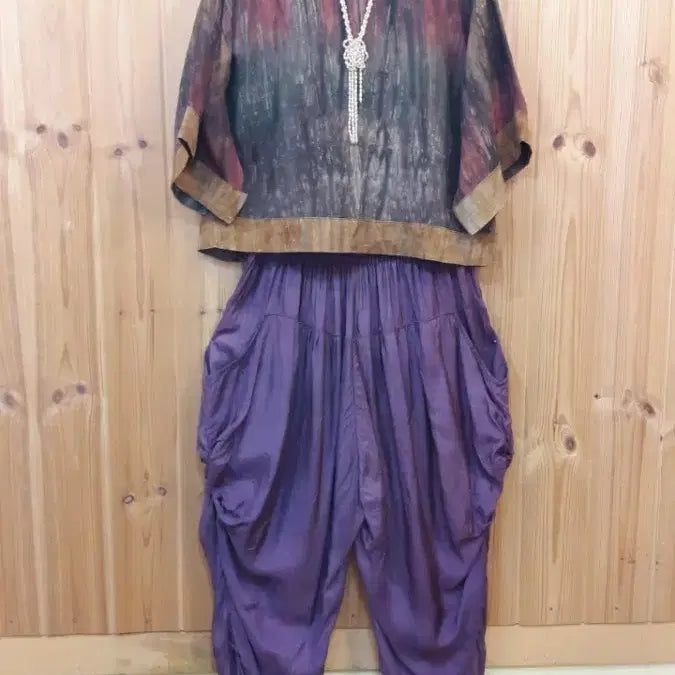 [SOLD OUT] * 천연염색 인견 블라우스 (새상품)*