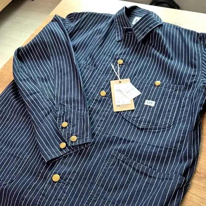 [BUNJANG] Lee Japan Coverall M Size Hickory Stripe / Wabash Navy Stripe / 리 재팬 커버올 M사이즈