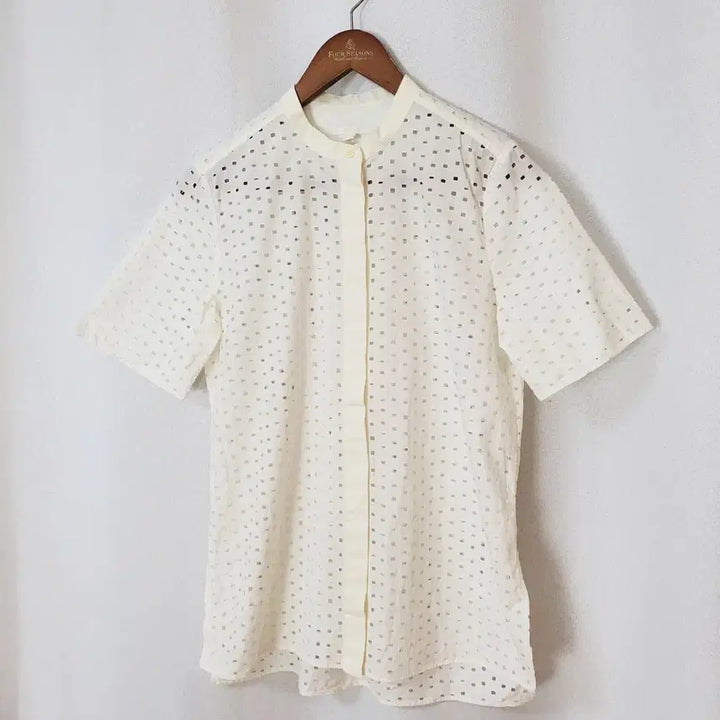 [BUNJANG] COS Cotton Punching Blouse White Size 36 / 코스 펀칭블라우스 36