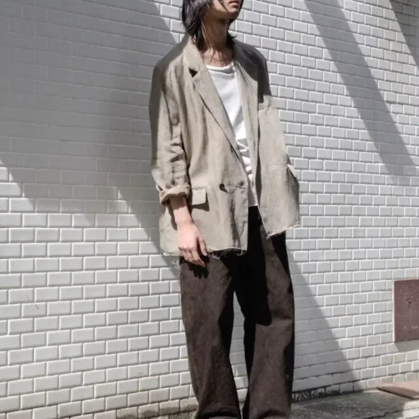 [BUNJANG] YOKOSAKAMOTO 5-Pocket Easy Denim Pants M Kakishibu / 요코사카모토 5p 이지 데님 팬츠 M