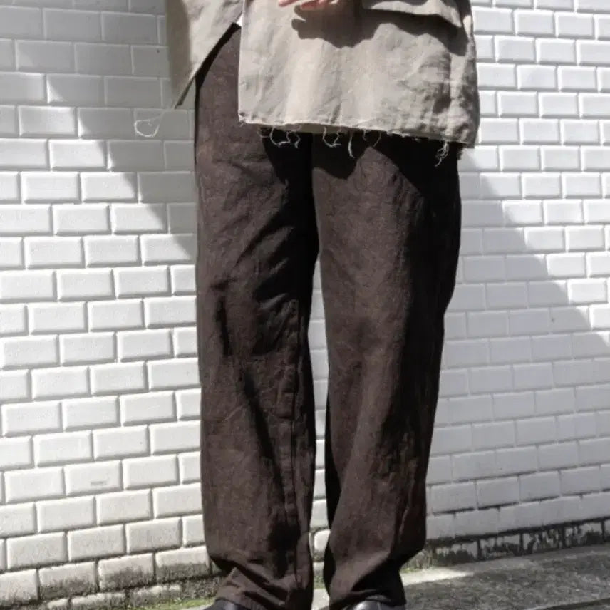 [BUNJANG] YOKOSAKAMOTO 5-Pocket Easy Denim Pants M Kakishibu / 요코사카모토 5p 이지 데님 팬츠 M