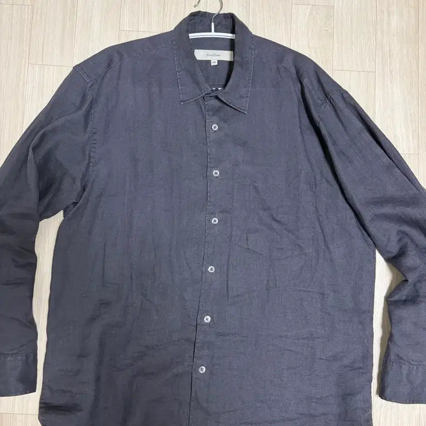 [BUNJANG] First Floor Light Linen Shirt 46 / 퍼스트플로어 라이트 린넨 셔츠 46
