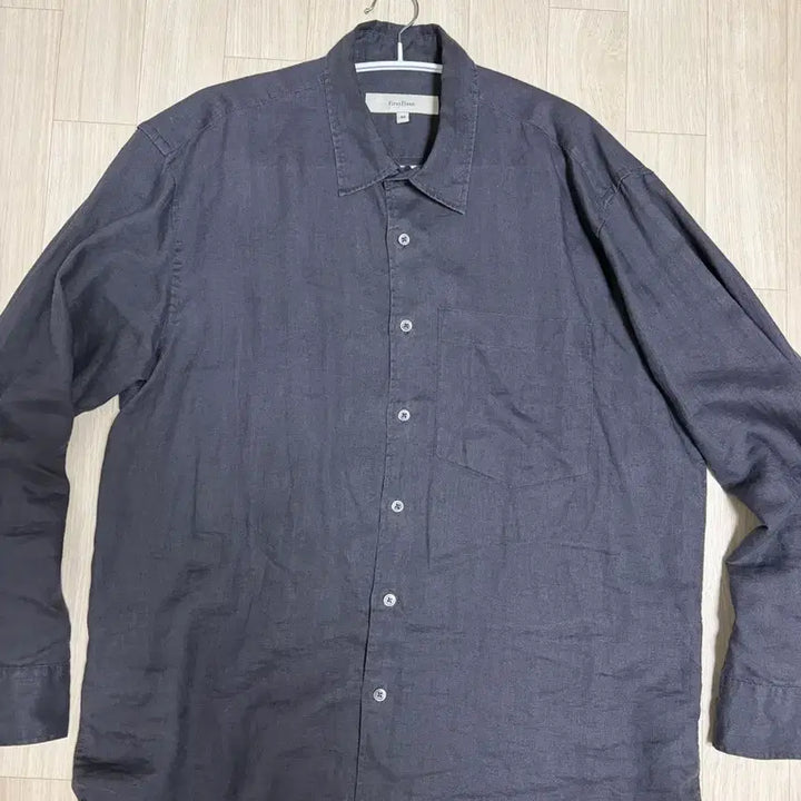 [BUNJANG] First Floor Light Linen Shirt 46 / 퍼스트플로어 라이트 린넨 셔츠 46