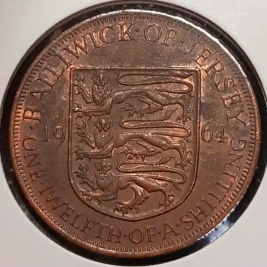 [BUNJANG] 1964 United Kingdom Jersey 1/12 Shilling Coin / 영국 저지 1964년 1/12실링 대형주화.외국주화.주화 화폐 동전