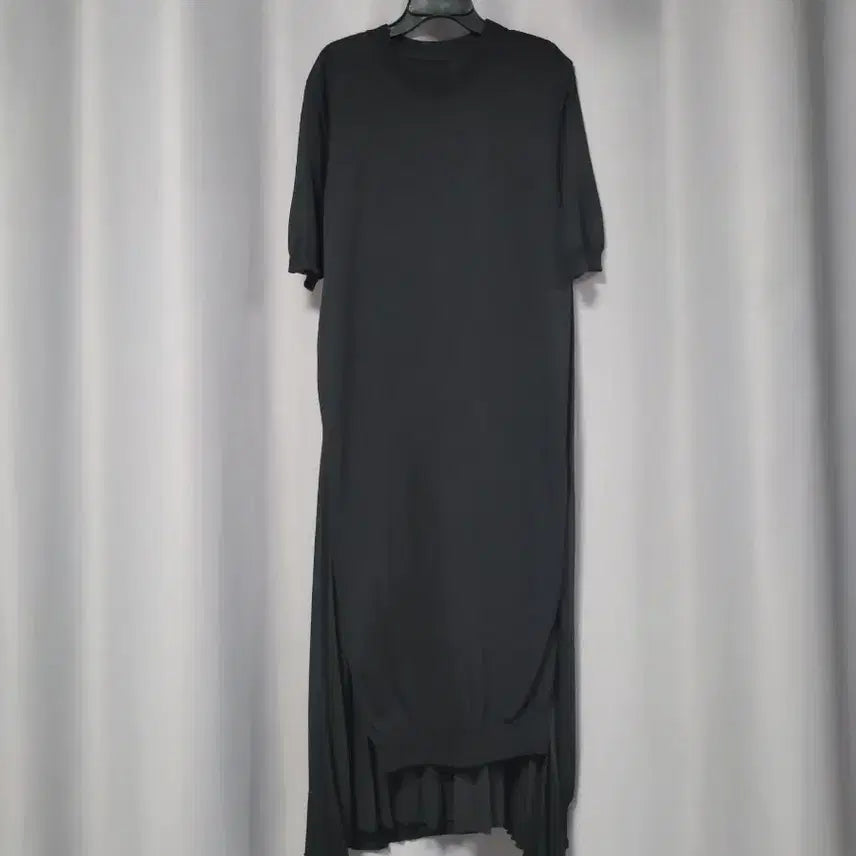 [BUNJANG] Pleated Layered Knit Long Dress / 플리츠 레이어드 니트 롱원피스
