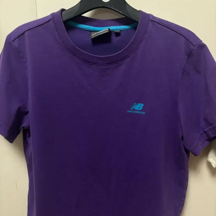 [BUNJANG] New Balance Purple Short Sleeve T-Shirt / 뉴발란스 반팔티 보라색