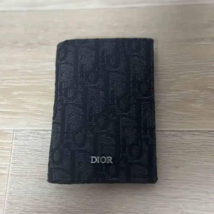 [BUNJANG] Dior Oblique Jacquard Card Holder Black / 디올 오블리크 자카드 카드지갑 블랙