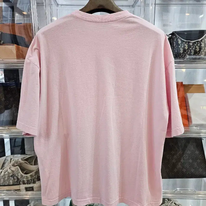 [BUNJANG] Balenciaga Small Logo T-Shirt Pink L / [정품/새상품급/L사이즈] 발렌시아가 스몰로고 반팔티셔츠 핑크