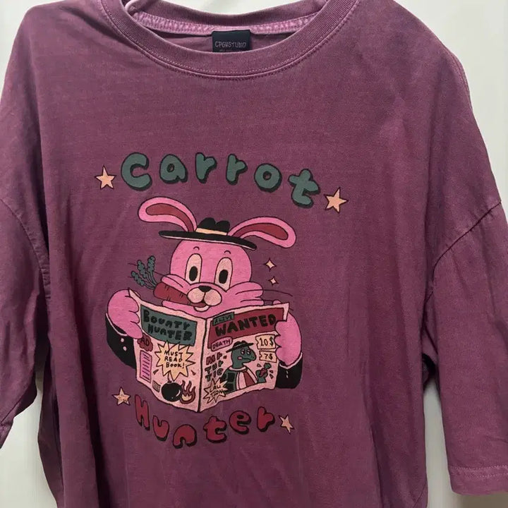 [BUNJANG] Compagno Rabbit Graphic Short Sleeve T-Shirt / 꼼빠뇨 반팔 티셔츠