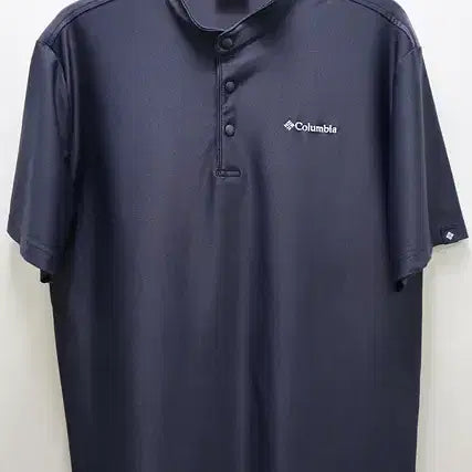 [BUNJANG] Columbia Snap Button Short Sleeve T-Shirt Navy XL / 컬럼비아 반팔티 똑딱이 25년식