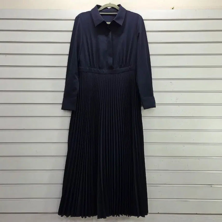 [BUNJANG] Treasure Hunt Angel Navy Pleated Long Dress / 진네이비 주름포인트 롱원피스/보물찾기천사