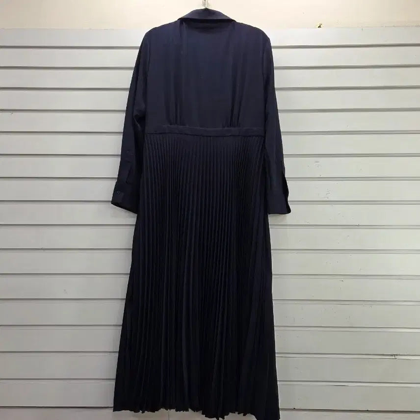 [BUNJANG] Treasure Hunt Angel Navy Pleated Long Dress / 진네이비 주름포인트 롱원피스/보물찾기천사