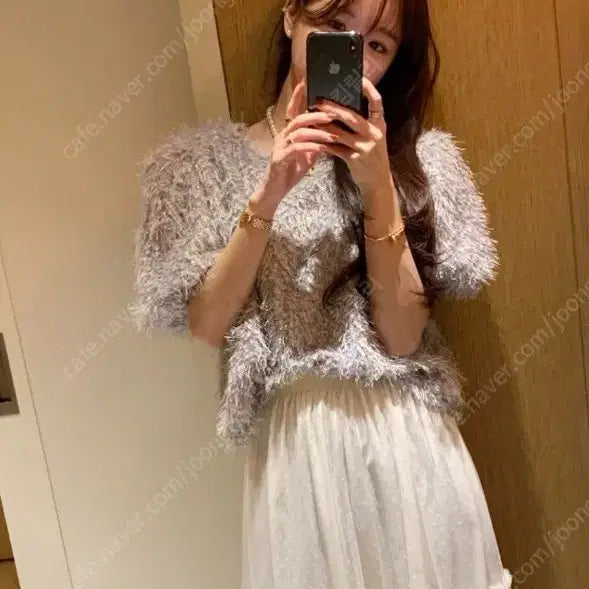 [BUNJANG] Bysini Twinkle Blouse (Gray) / [오늘만]바이씨니 트윙클블라우스 (그레이)