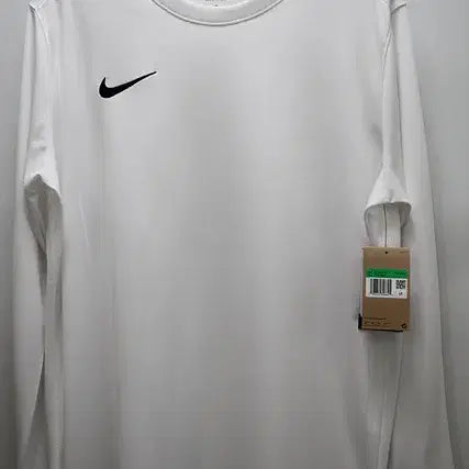 [BUNJANG] Nike Slim Fit Long Sleeve T-Shirt White (Size 110) / 나이키 긴팔티 슬림핏 비침 24년식/미사용제품