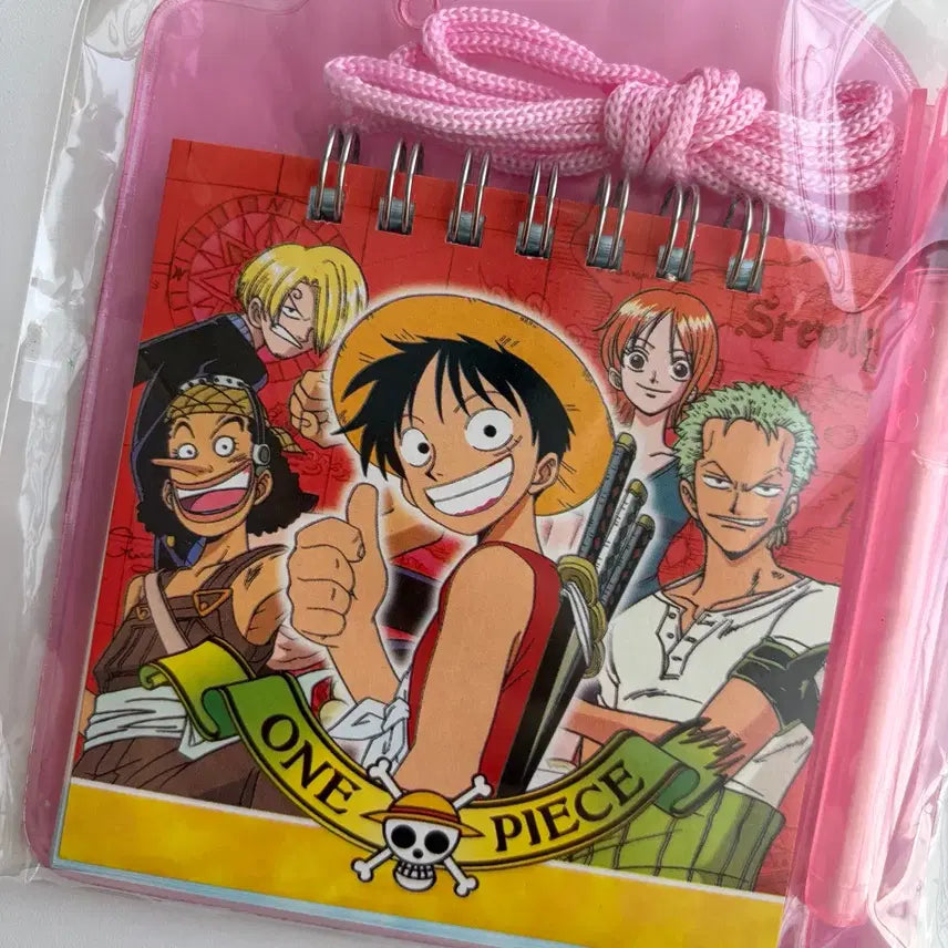 [BUNJANG] One Piece Necklace Notebook / 고전문구 원피스 목걸이 수첩