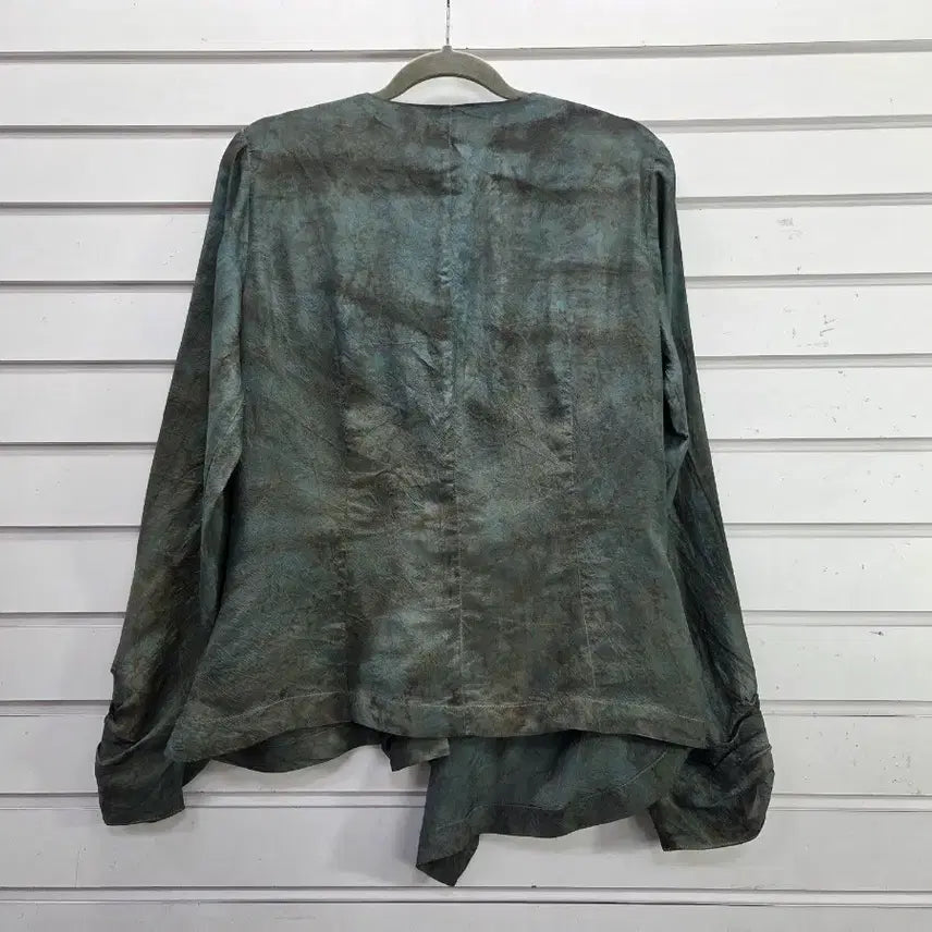 [BUNJANG] Inkyun Shirring Point Wrap Style Blouse / 인견 셔링포인트 랩스타일 블라우스/보물찾기천사