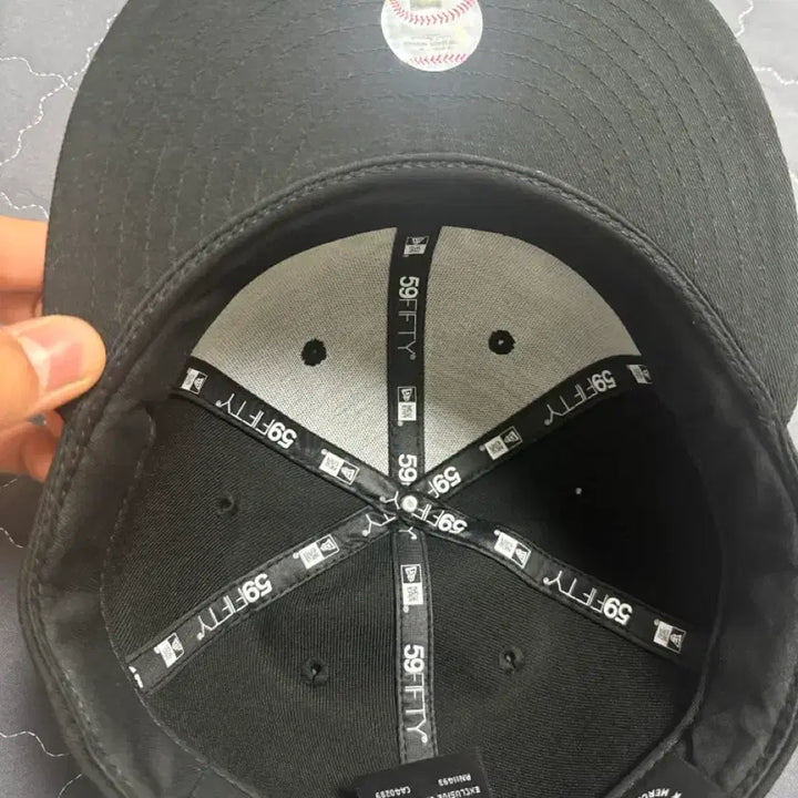 [BUNJANG] New Era 59FIFTY New York Yankees Baseball Cap (Size 7 1/2, Black) / 뉴에라 59FIFTY 뉴욕 양키즈 7 1/2 블랙