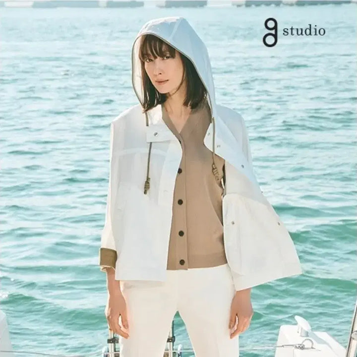 [BUNJANG] ZISTUDIO 2024 Nylon Cotton Blend Hoodie Jumper / 지스튜디오  후드 점퍼 2024년제품