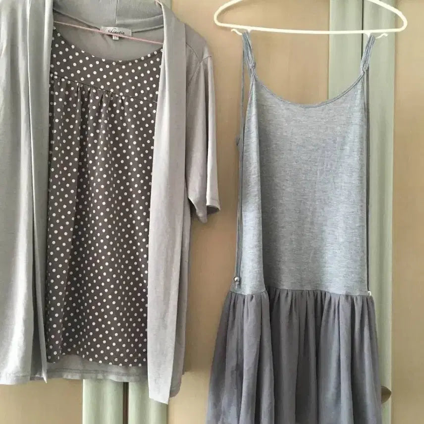 [BUNJANG] Japanese Vintage Layered Sheer Naci Dress / 일본빈티지 샤 레이어드 나시 원피스 캉캉 모리걸