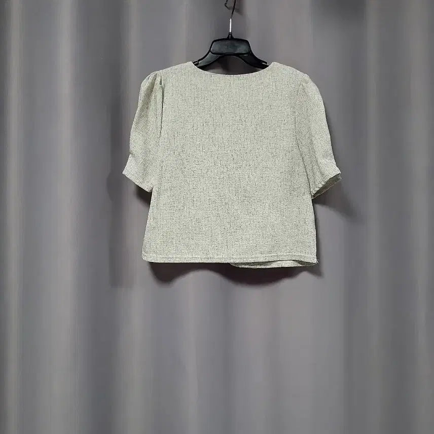 [BUNJANG] STUDIO WHITE Tweed Short Sleeve Jacket / STUDIO WHITE 트위드 반팔 자켓