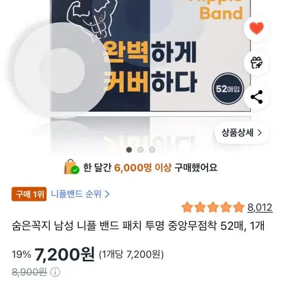 [BUNJANG] Hidden Nipple Concealer Tape (52 Sheets, 2 Rolls) - New Bundle Set / 숨은꼭지 남성 니플밴드 52매 2통 새상품 일괄