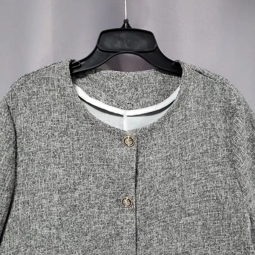 [BUNJANG] Gray Tweed Jacket / 그레이 트위드 자켓