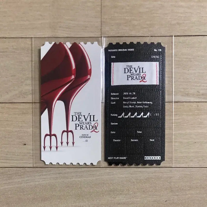 [BUNJANG] The Devil Wears Prada 2 TTT Art Card Original Ticket / [악마는 프라다를 입는다2] TTT/아트카드/오리지널티켓