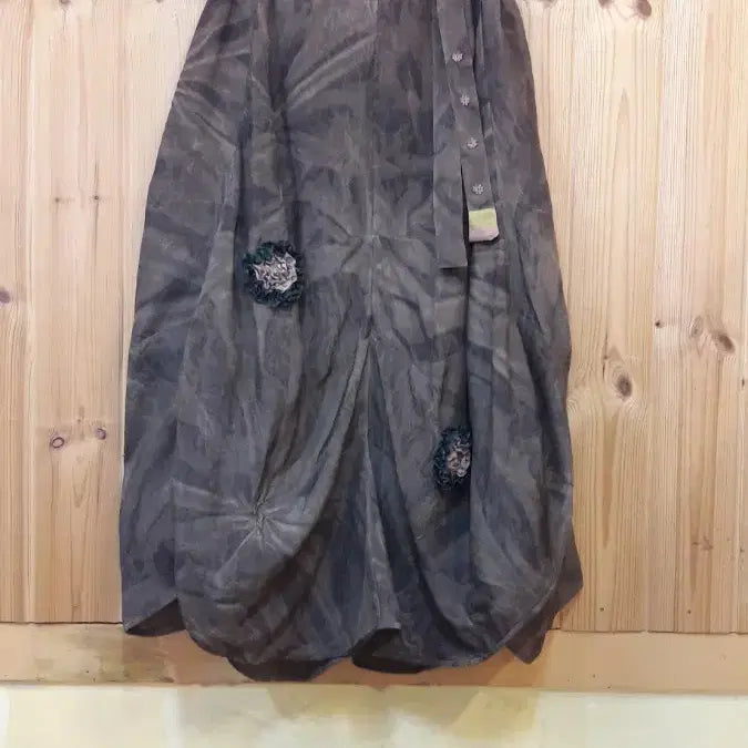 [BUNJANG] Natural Dyed Wildflower Rayon Skirt / *천연염색 들꽃 아방가드르한 인견 치마 ( 새 상품 )*