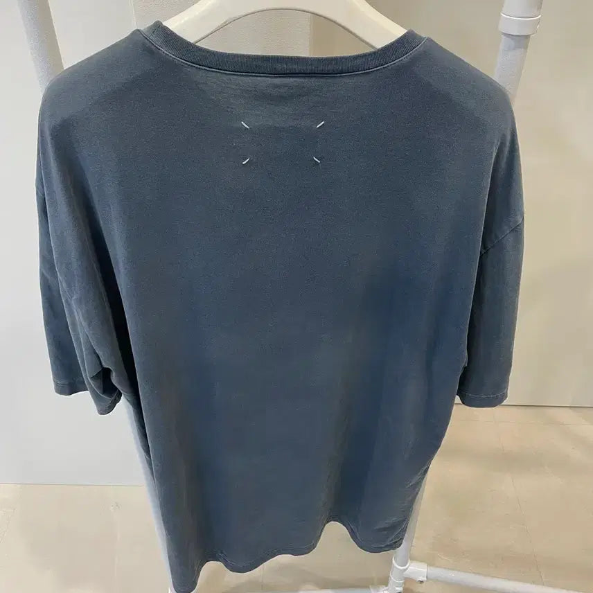 [BUNJANG] Maison Margiela Logo Heavy Jersey T-Shirt Blue / 마르지엘라 로고 헤비 저지 티셔츠 블루