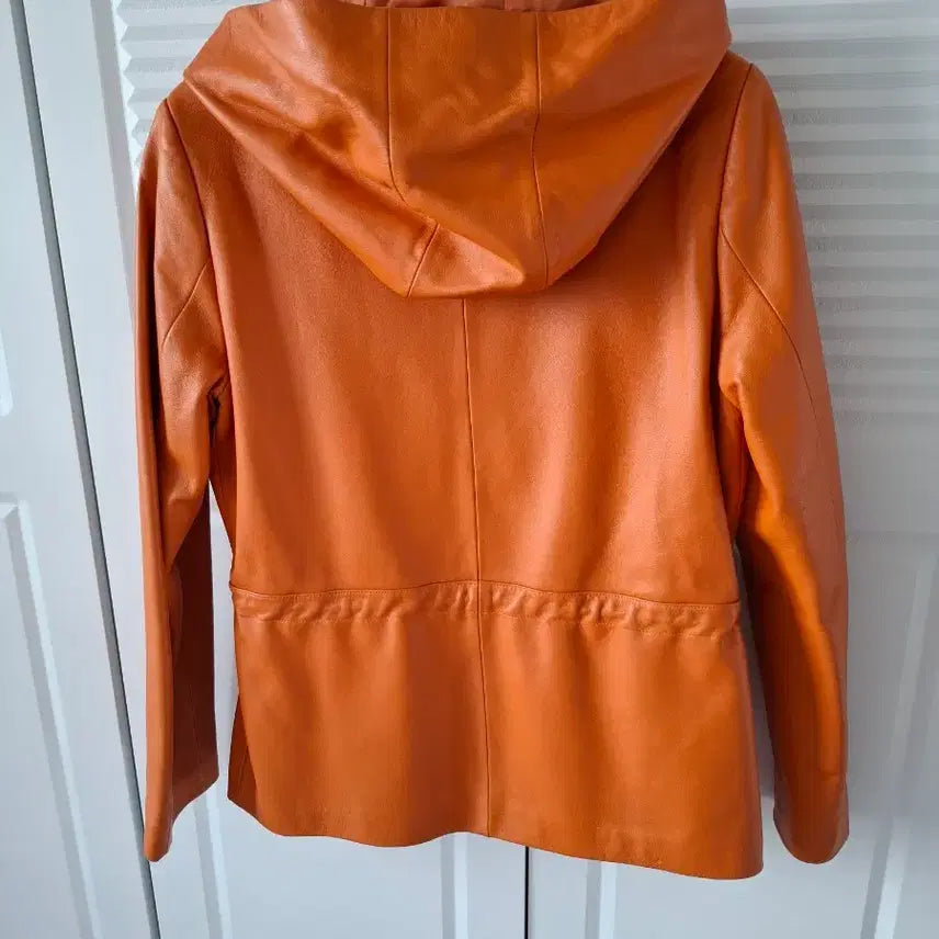 [BUNJANG] 100% Lambskin Orange Jacket Size 66 / 양가죽 100%  오렌지색 자켓 66사이즈
