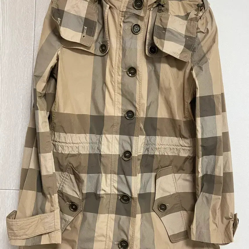 [BUNJANG] Burberry Check Trench Jacket Size 55 / 버버리 체크 트렌치 자켯55