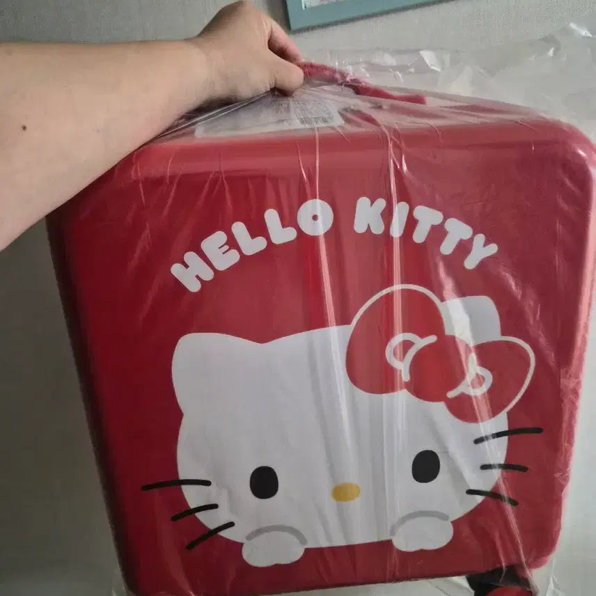 [BUNJANG] Hello Kitty 16-inch Square Cabin Luggage / 정품) 헬로키티 사각 기내캐리어 16인치 새제품