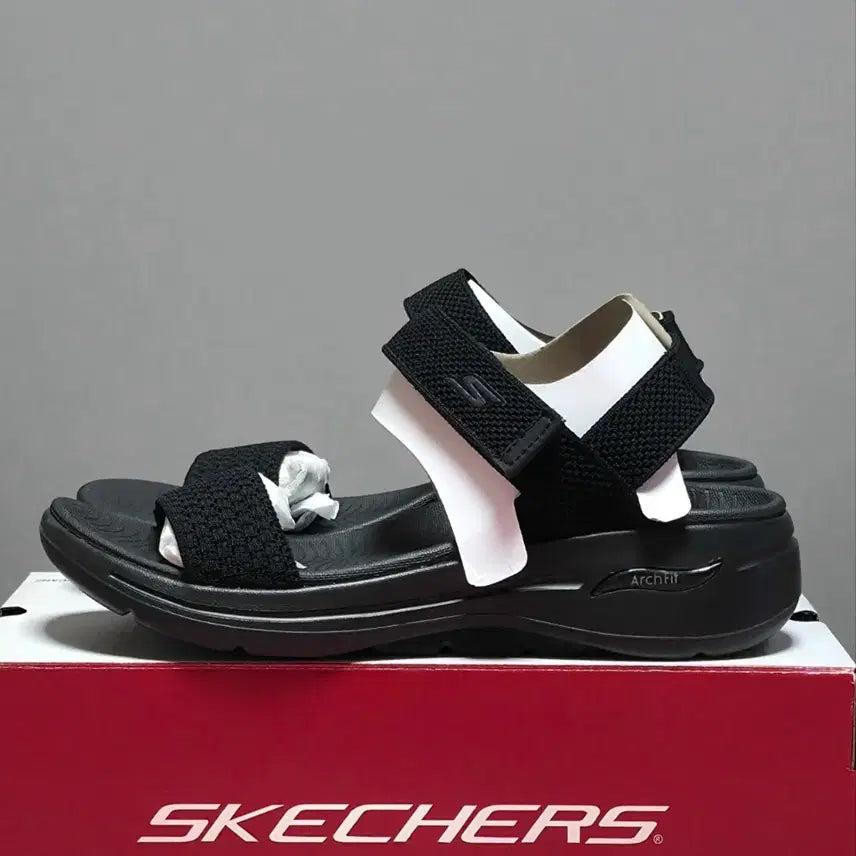 [BUNJANG] Skechers GoWalk Arch Fit Sandals Black / 스케쳐스 고워크 아치핏 샌들 245~250 [새상품]
